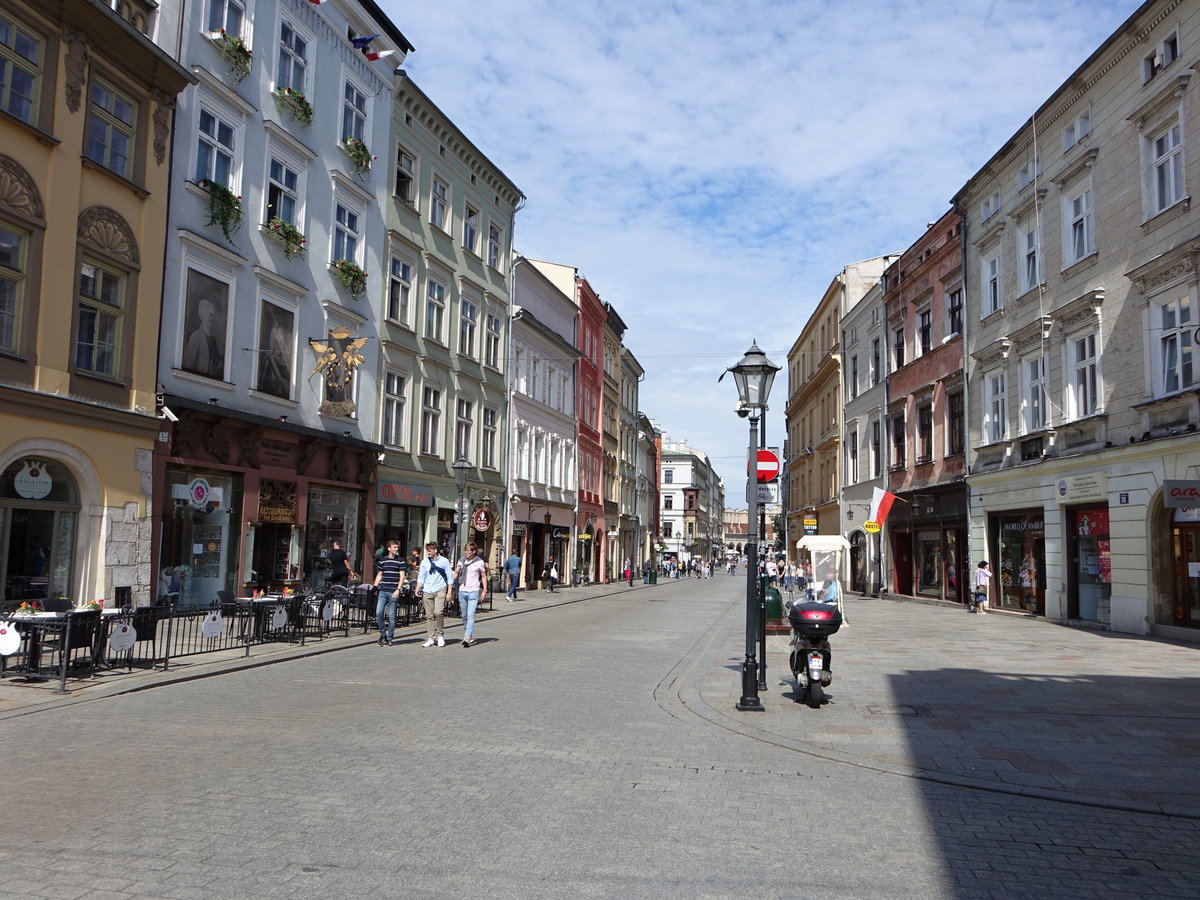 Krakau, historische Gebude in der Grodzka Strae (04.09.2020)