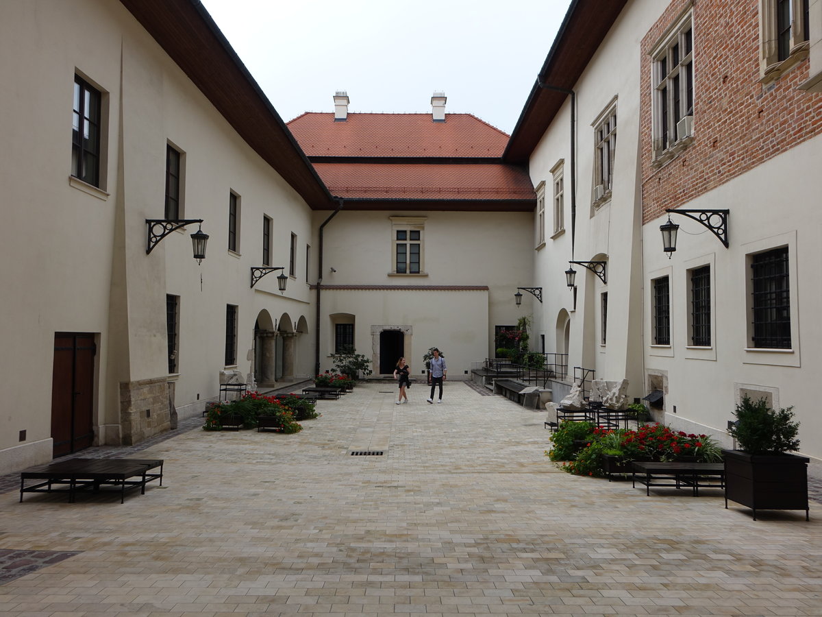 Krakau, Innenhof im Erzdizesanmuseum in der Kanonicza Strae (04.09.2020)