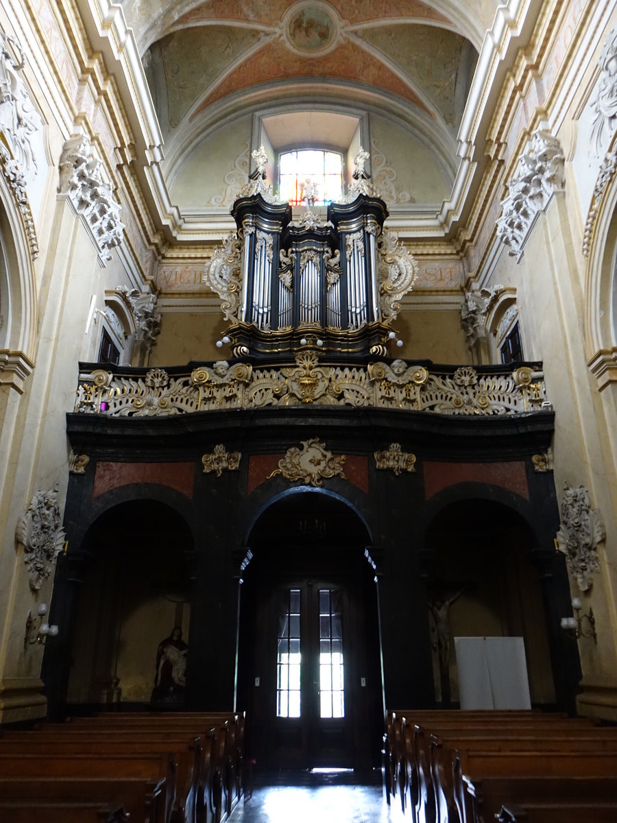 Krakau, Orgelempore in der Erzengel Michael Kirche (04.09.2020)