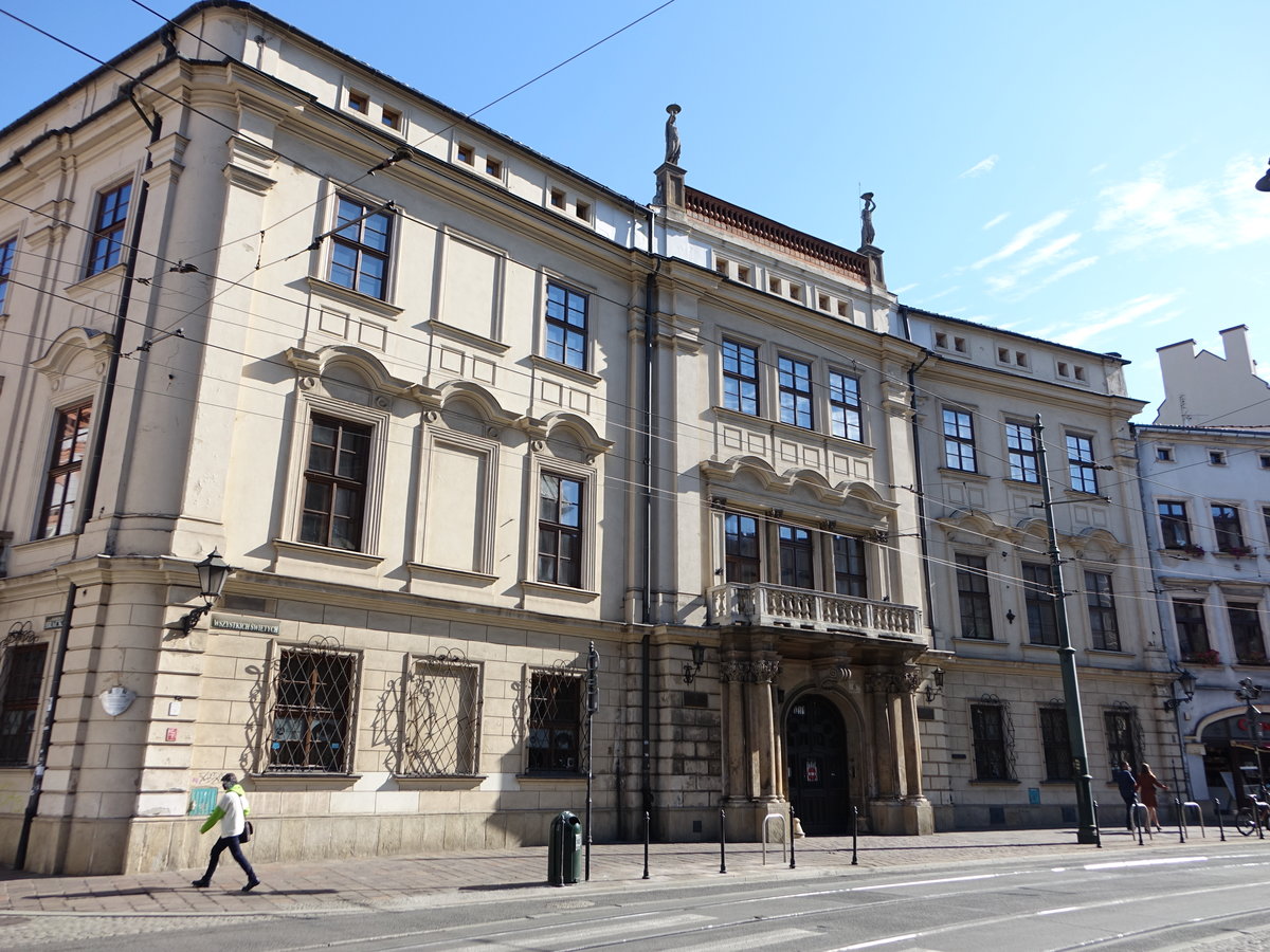 Krakau, Palace Larischa in der Franciszkanska Strae (04.09.2020)