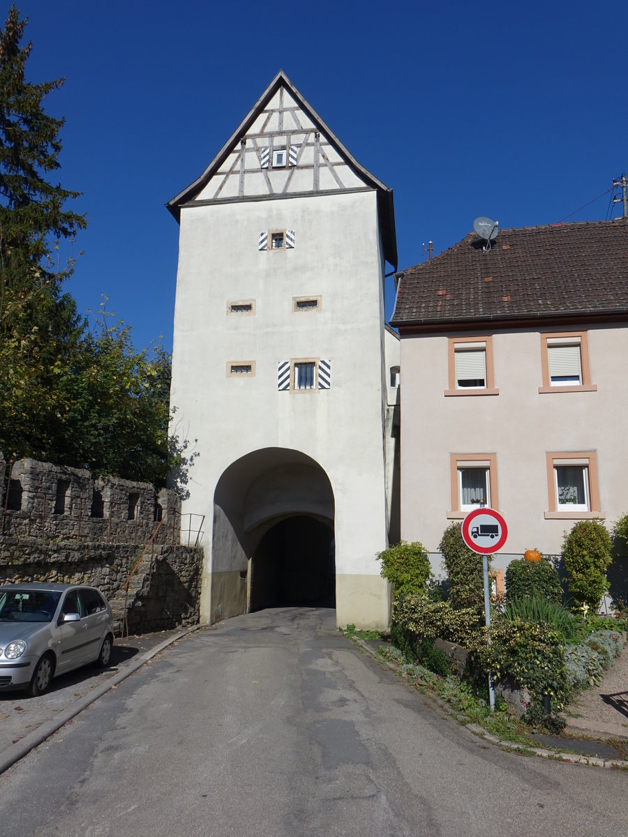 Krautheim, Stadttor der ueren Ringbefestigung (15.10.2017)