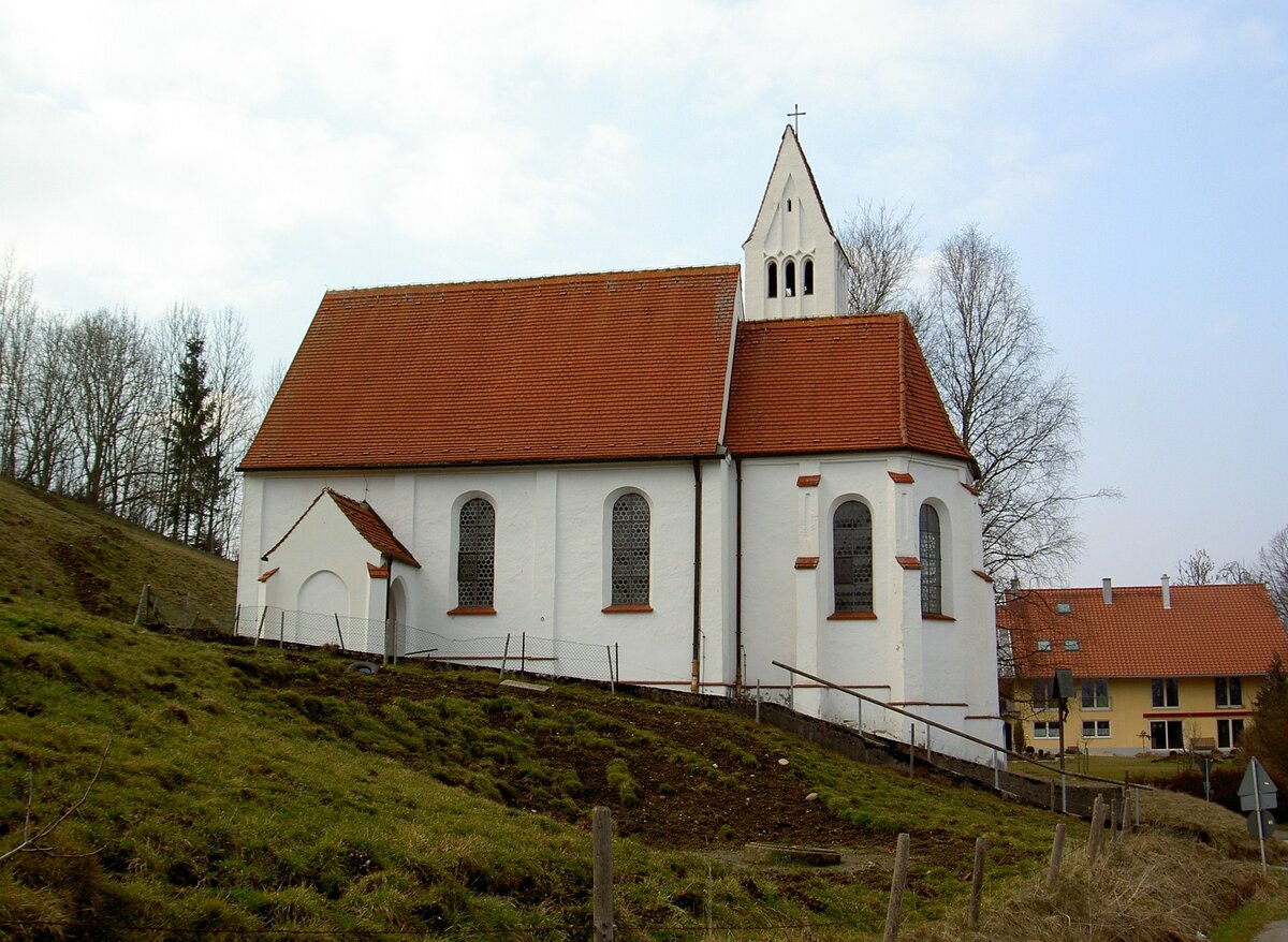 Kreen, Pfarrkirche St. Stephan, sptgotischer Saalbau von 1506 (06.03.2014)