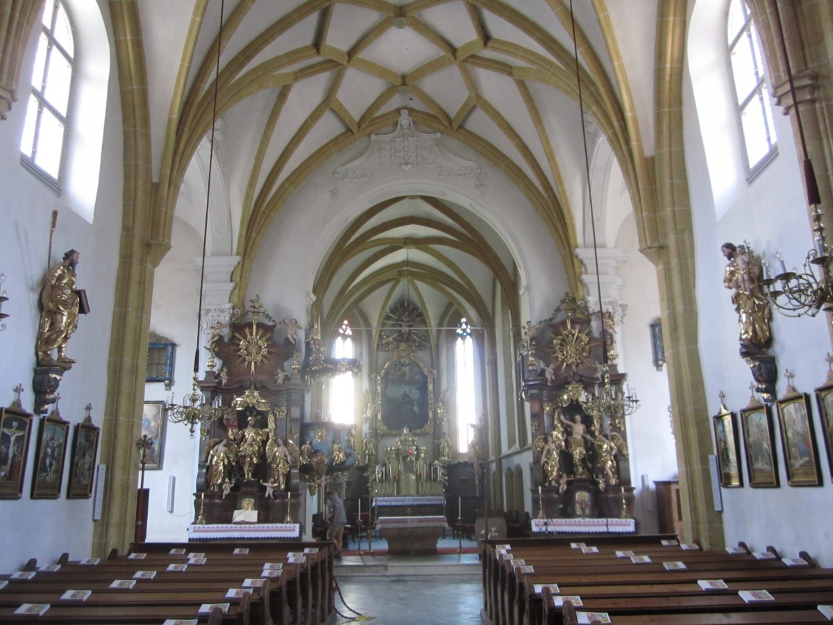 Krieglach, Altre der St. Jakobus, Rokokoausstattung (17.08.2013)