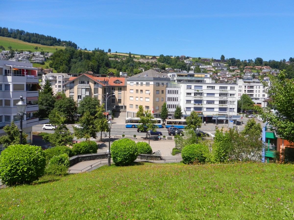 Kriens, von der St. Gallus-Kirche aus gesehen - 03.07.2014