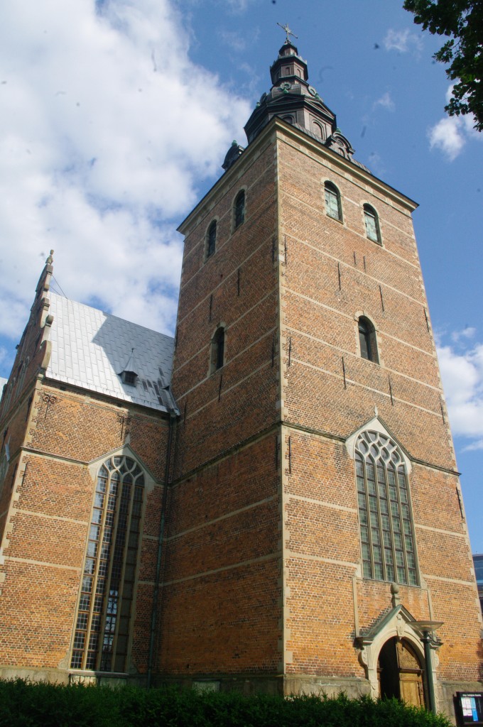 Kristianstad, Dreifaltigkeitskirche, erbaut von 1618 bis 1628 nach Plnen des Architekten Hans van Steenwinckel (12.07.2013)