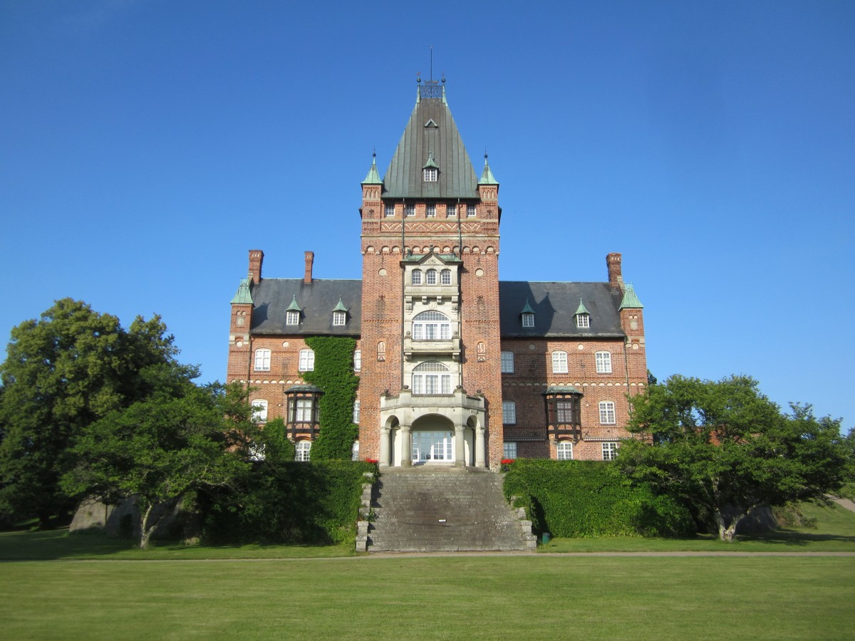 Kristianstad, Schloss Trollens in Eslv, erbaut 1559 von Tage Ottesen Thott, im 19. Jahrhundert Umbau durch Ferdinand Meldahl (12.07.2013)
