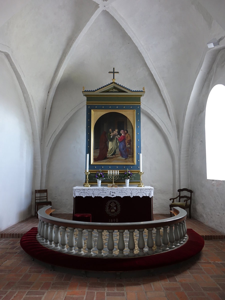 Krogsbølle, Altar von G. Andersen in der Ev. Kirche (06.06.2018)