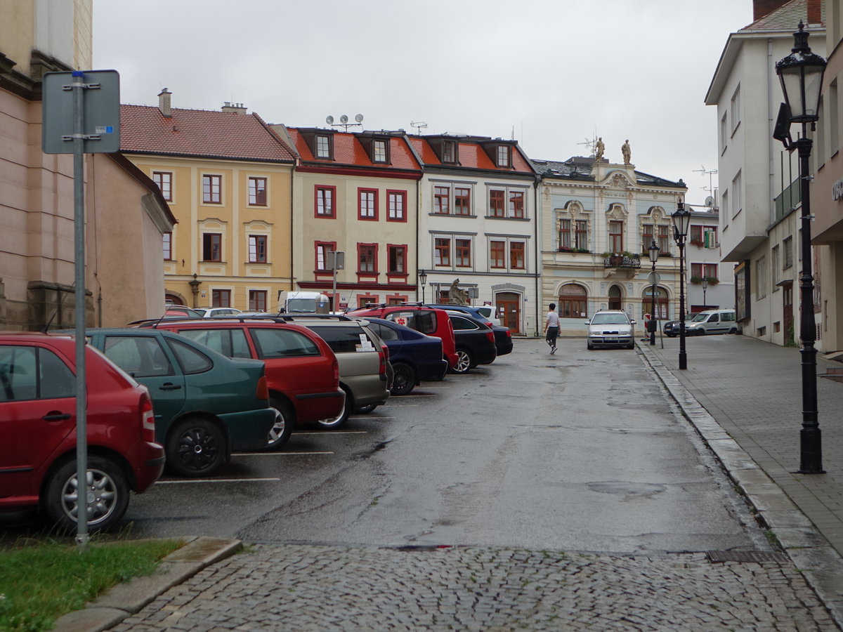 Kromeriz / Kremsier, Huser am Riegrovo Namesti (04.08.2020)