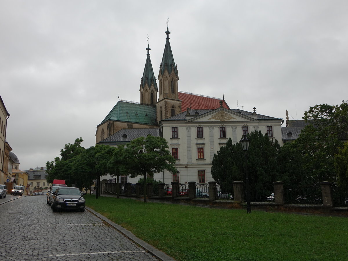 Kromeriz / Kremsier, St. Mauritius Kirche, erbaut im 13. Jahrhundert (04.08.2020)