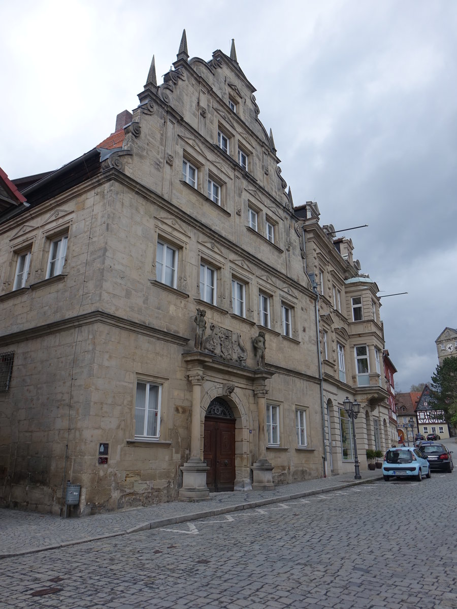 Kronach, altes Rathaus, erbaut bis 1583 durch den Baumeister Daniel Engelhardt (15.04.2017)