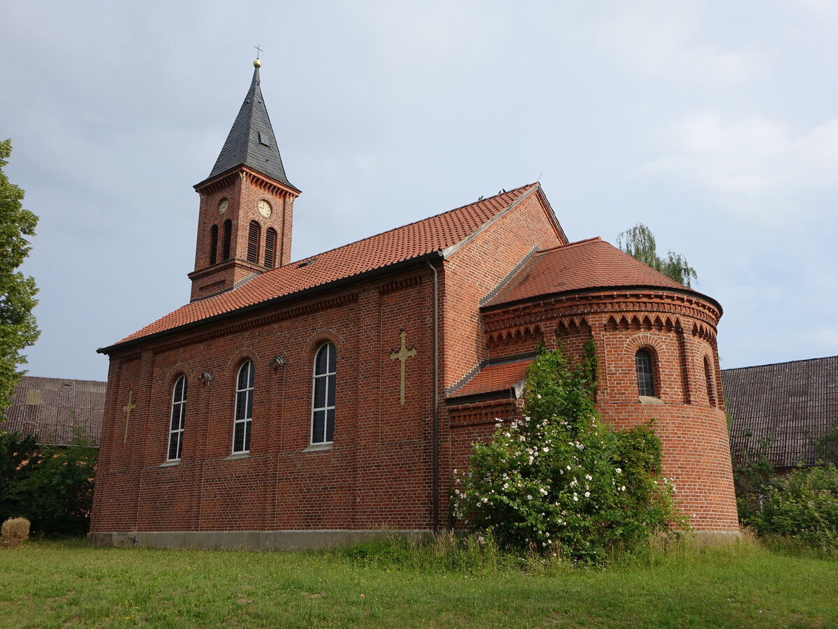 K�sten, evangelische Friedenskirche,  neoromanische Backsteinkirche, erbaut 1865 (21.06.2026)