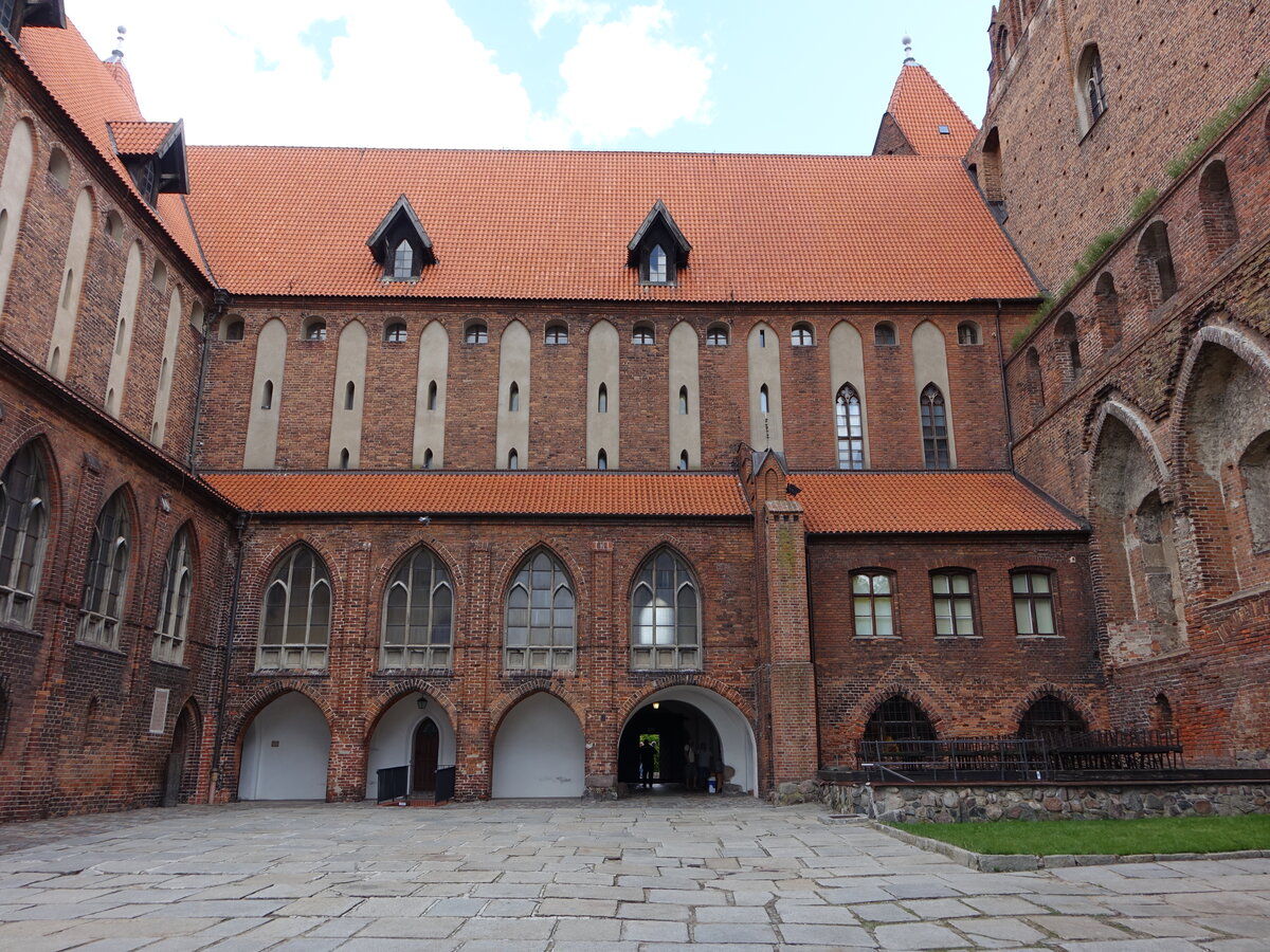 Kwidzyn / Marienwerder, Innenhof der Ordensburg des deutschen Orden (03.08.2021)