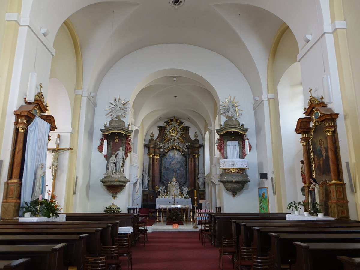 Kyjov/ Gaya, barocker Altäre in der Maria Himmelfahrt Kirche (31.05.2019)