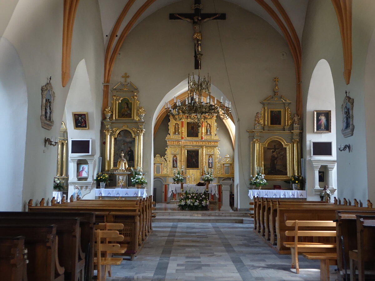 Lagow, Innenraum der kath. Pfarrkirche St. Michael (18.06.2021)