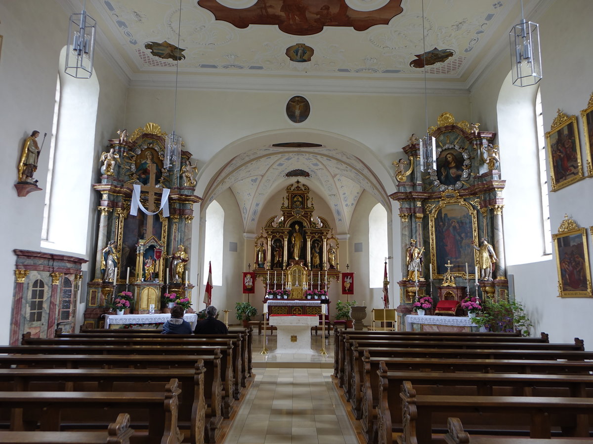 Lahm, barocke Altre in der Pfarrkirche St. gidius (15.04.2017)