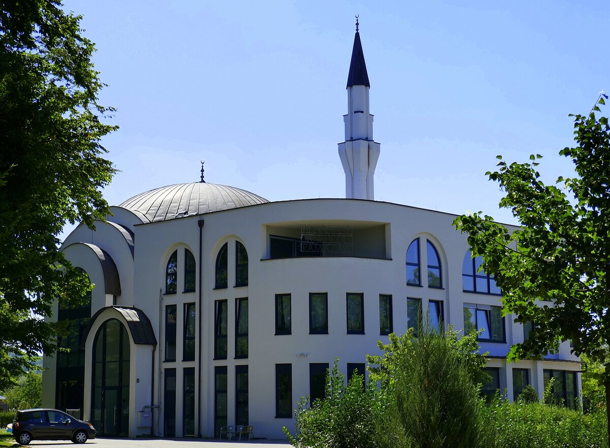 Lahr, die Ulu Moschee, nahe dem Seepark Stegmatten, Aug.2022