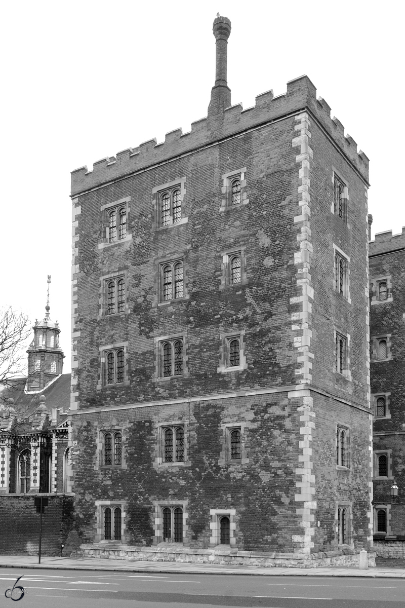 Lambeth Palace ist die offizielle Londoner Residenz des Erzbischofs von Canterbury. (London, Mrz 2013)