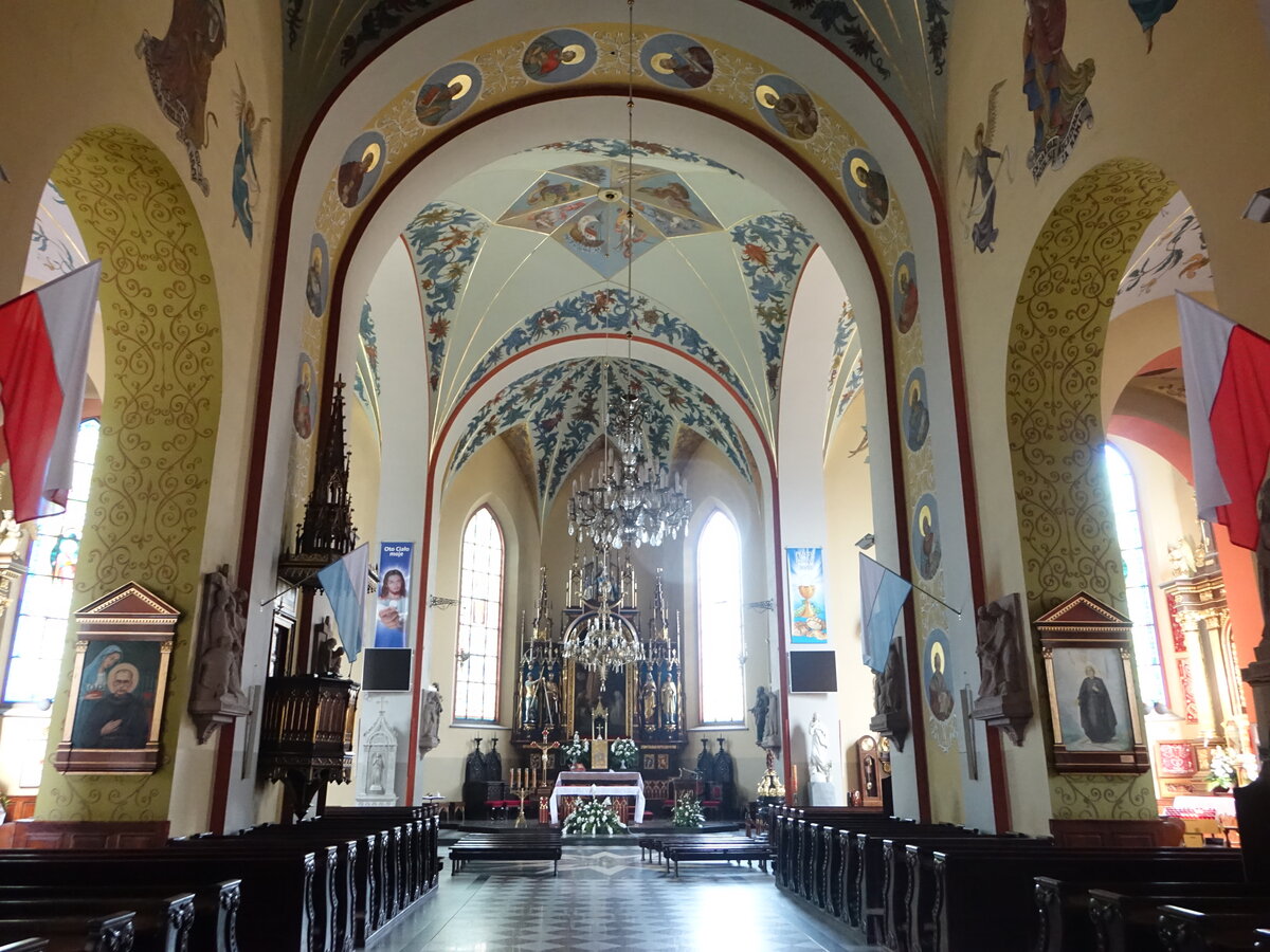 Lancut, Innenraum der kath. Pfarrkirche St. Stanislaw (17.06.2021)