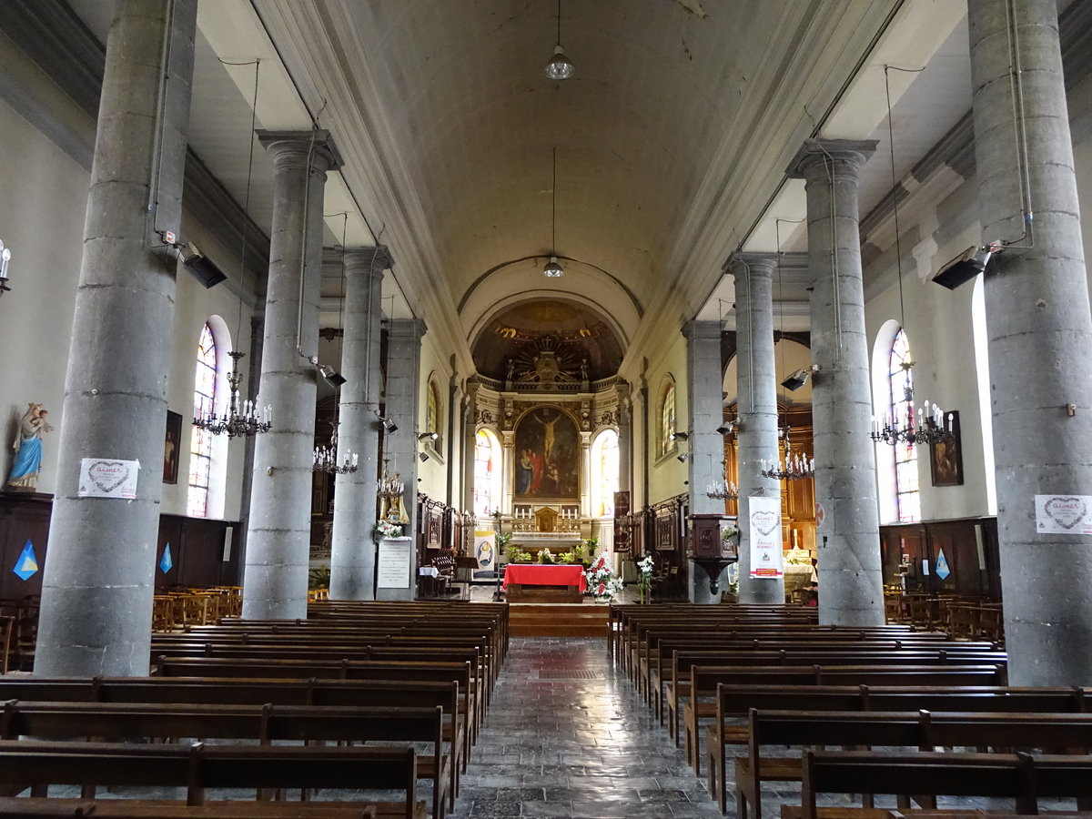 Landrecies, Innenraum der St. Peter und Paul Kirche, erbaut 1818 (16.05.2016)