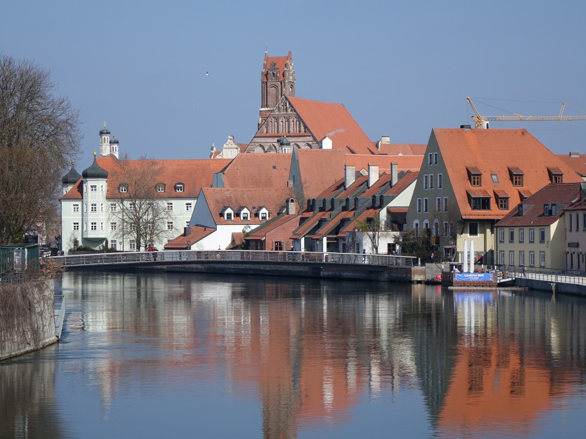 Landshut, Hl. Geist Kirche und Hl. Geist Spital an der groen Isar (20.03.2016)