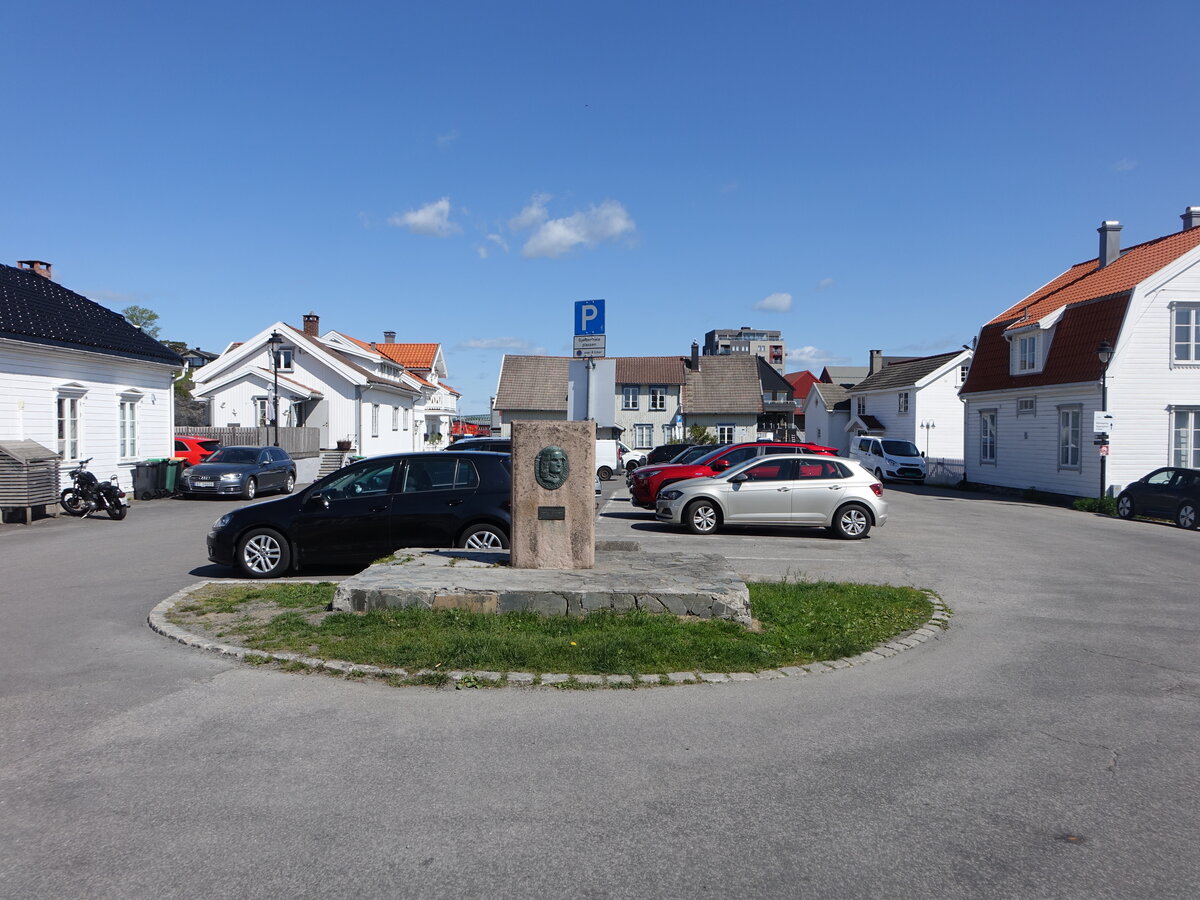 Langesund, Denkmal in der Cudrios Gate Strae (28.05.2023)