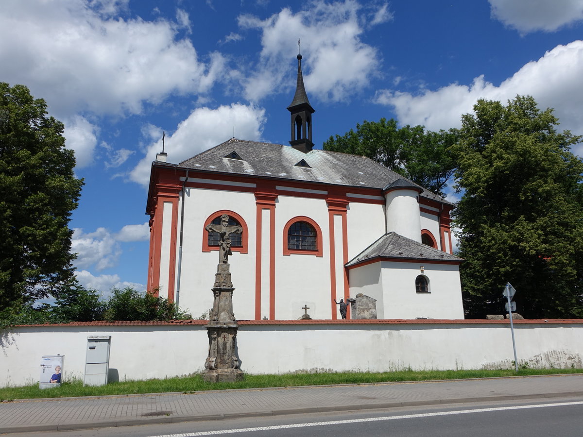 Lanskroun / Landskron, Pfarrkirche St. Anna, erbaut von 1700 bis 1705 (30.06.2020)