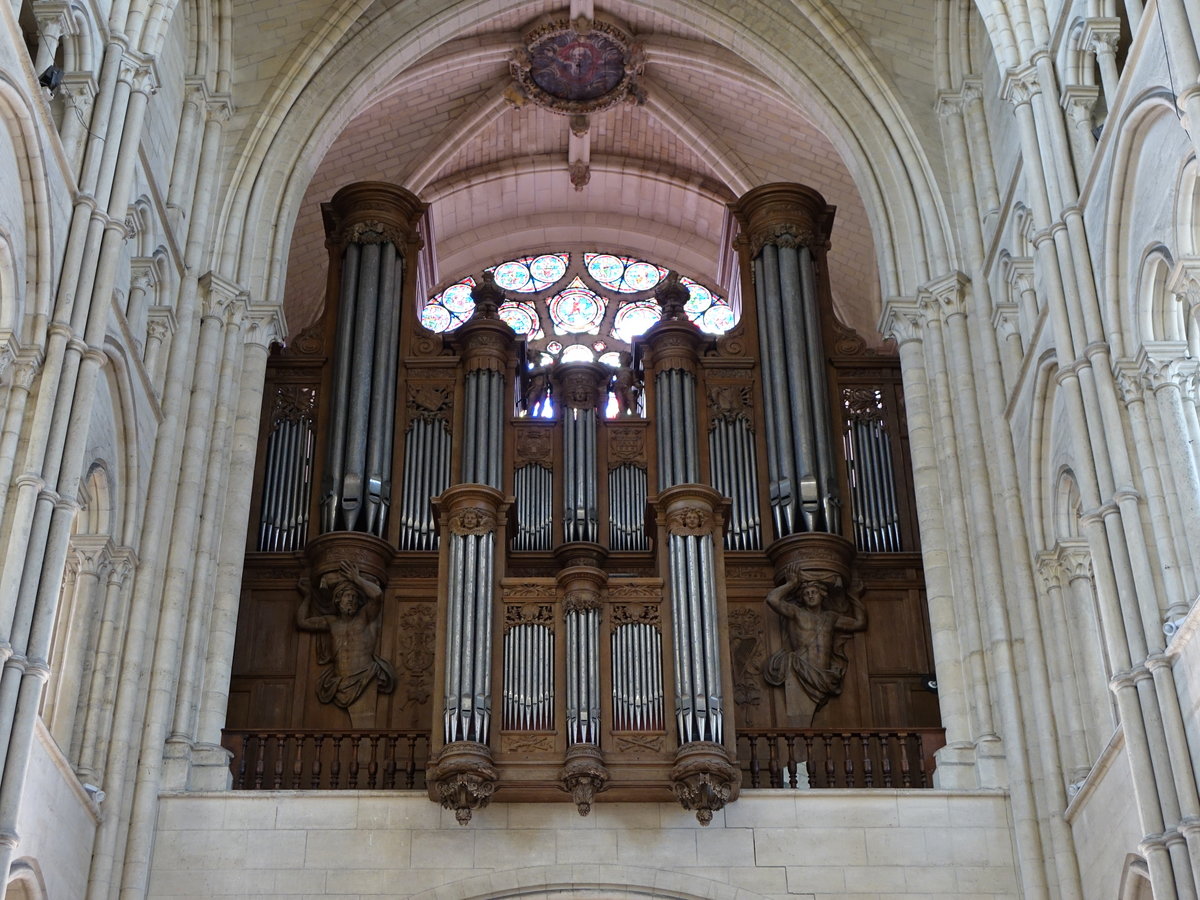 Laon, Orgel in der Kathedrale Notre-Dame (09.07.2016)