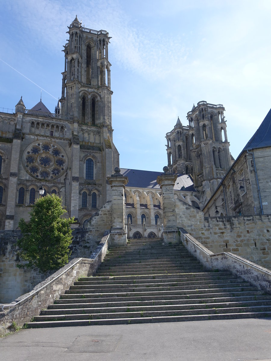 Laon, Trme der Kathedrale Notre-Dame (09.07.2016)