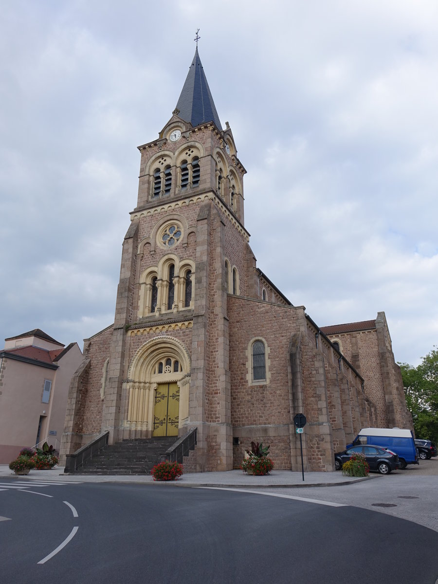 Lapalisse, Kirche Saint-Jean Baptist, erbaut im 19. Jahrhundert (21.09.2016)