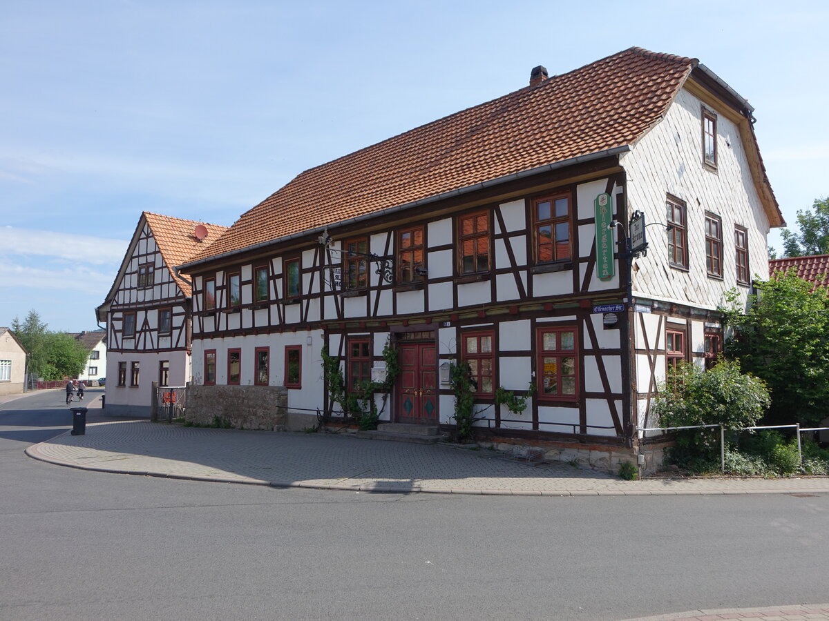 Lauchrden, Gasthof zur Krone in der Eisenacher Strae (03.06.2022)