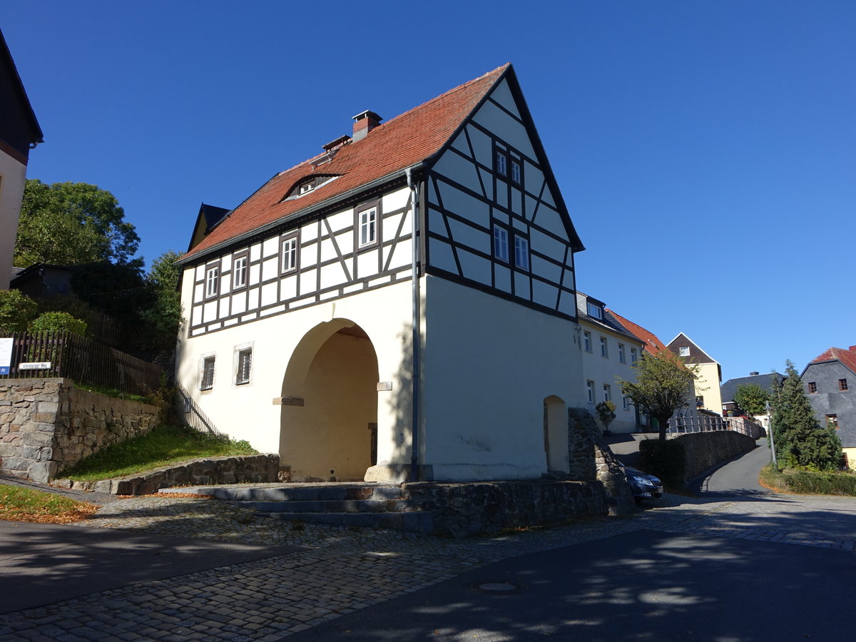 Lauenstein, altes Stadttor in der Teplitzer Strae (04.10.2020)