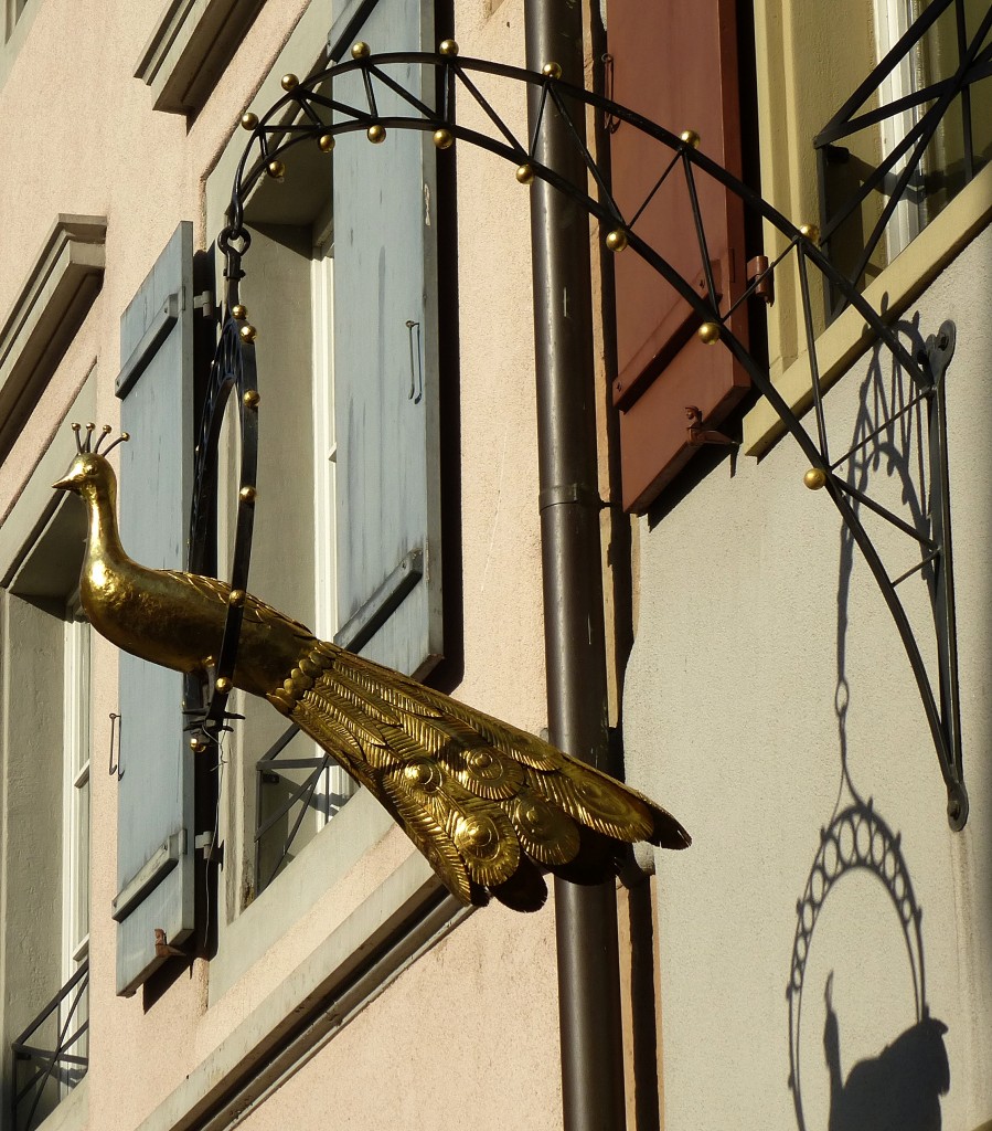 Laufenburg, historischer Gasthof  Pfauen , Juli 2015