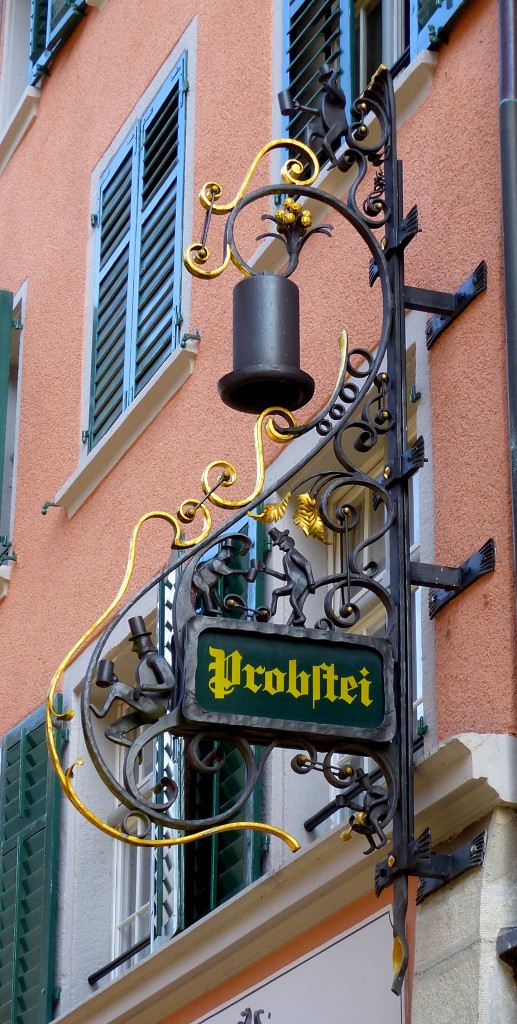 Laufenburg, Restaurant  Probstei  in der Marktgasse, Juli 2015