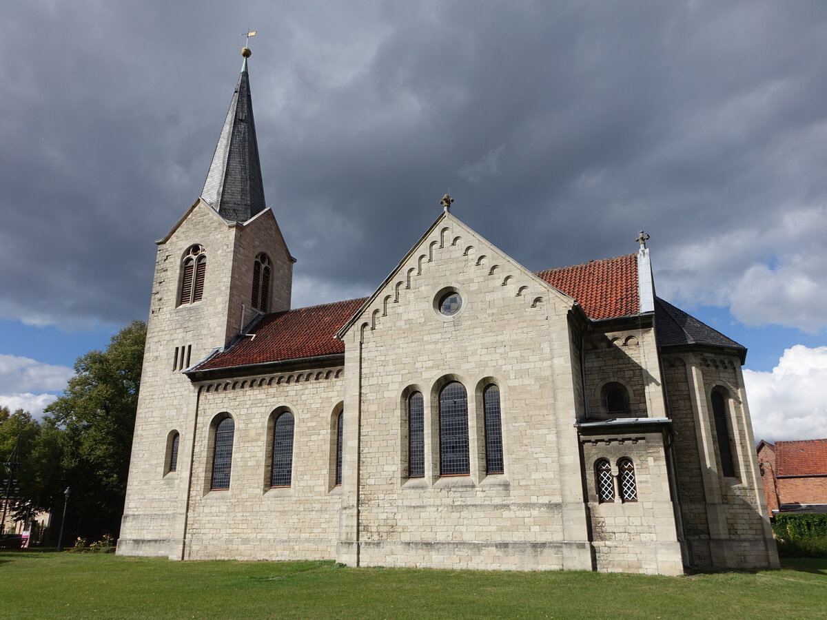 Lauingen, evangelische Kirche, erbaut von 1875 bis 1876 (14.09.2025)