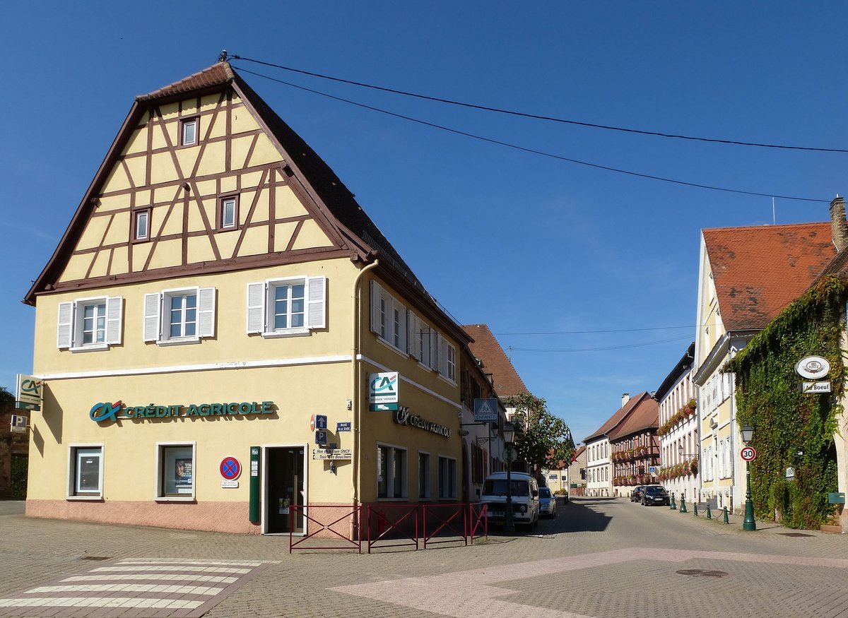 Lauterburg (Lauterbourg), Blick in die Hauptstrae, Sept.2017