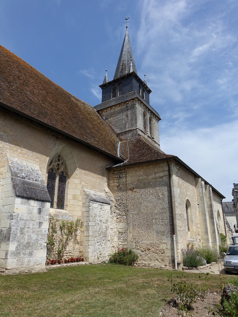 Le Grand-Pressigny,  Kirche Saint-Gervais-Saint-Protais, erbaut im 12. Jahrhundert (08.07.2017)
