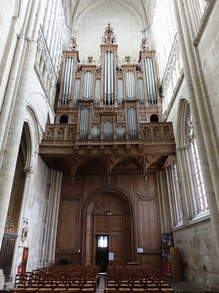 Le Mans, Orgelempore der Kathedrale St. Julien (17.07.2015)