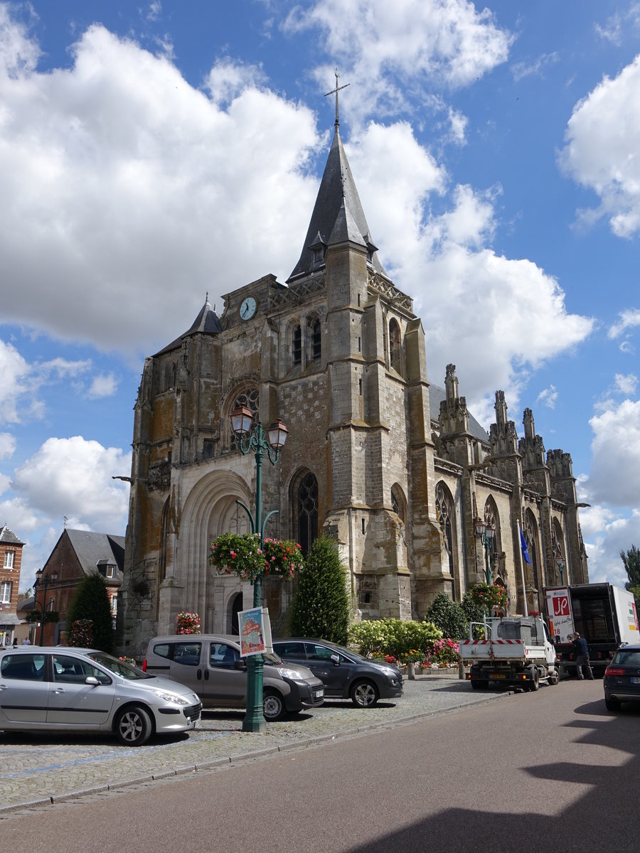 Le Neubourg, Kirche Saint-Paul, erbaut im 15. Jahrhundert (15.07.2016)