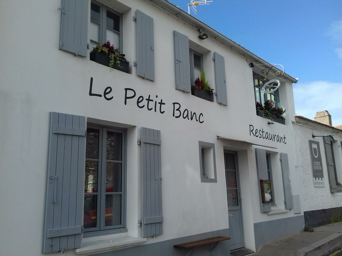Le Petit Banc, am 24.09.2019. Ein von einem sehr sympatischen Paar gefhrtes Restaurant auf der Insel Noirmoutier an der franzsischen Atlantikkste.