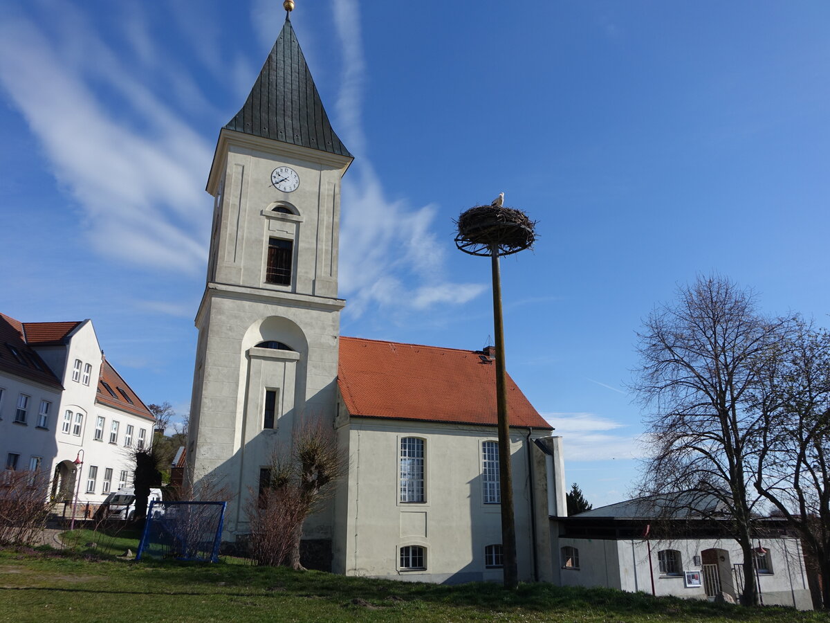 Lebus, evangelische St. Marien Kirche, erbaut 1806 (05.04.2026)
