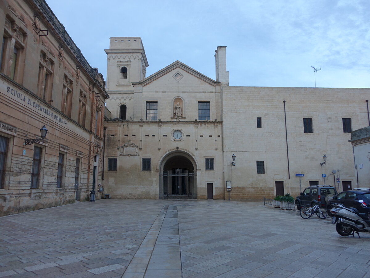 Lecce, Klosterkirche San Giovanni Evangelista, erbaut ab 1123 (03.03.2023)