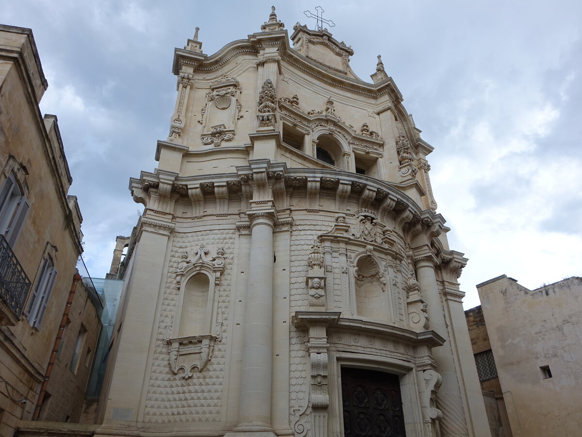 Lecce, Pfarrkirche San Matteo, erbaut von 1667 bis 1700 (03.03.2023)