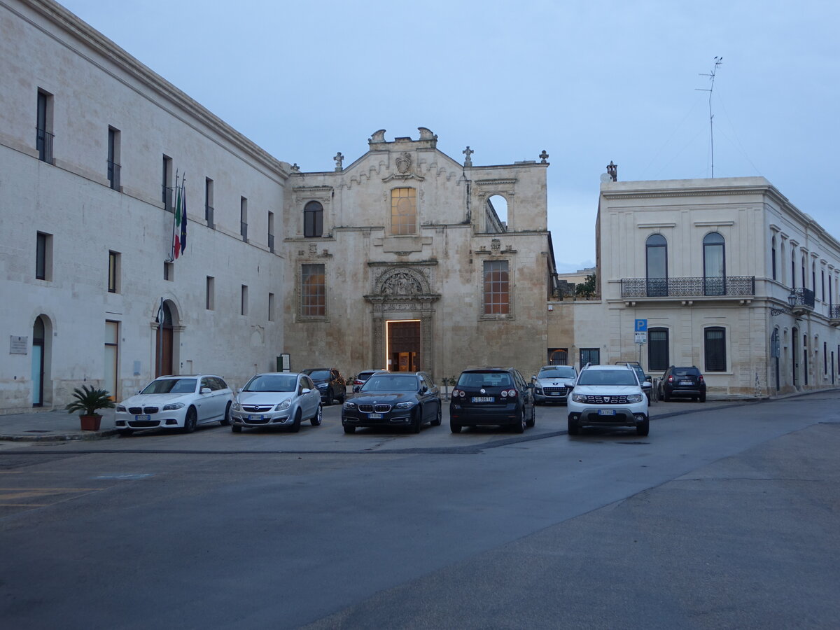 Lecce, Pfarrkirche St. Maria degli Angeli an der Piazetta dei Peruzzi (03.03.2023)