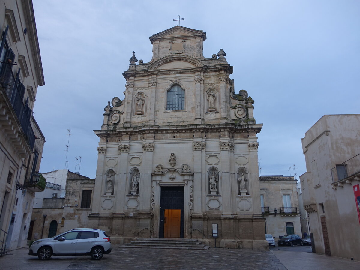 Lecce, Pfarrkirche St. Maria delle Alcantarine, erbaut von 1700 bis 1724 (03.03.2023)