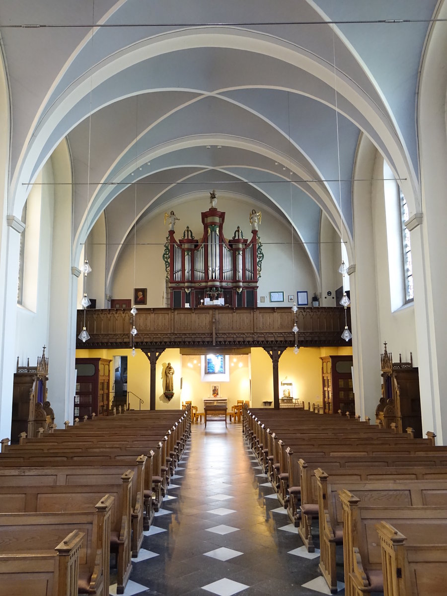 Lechenich, Orgelempore in der St. Kilian Kirche (04.05.2016)