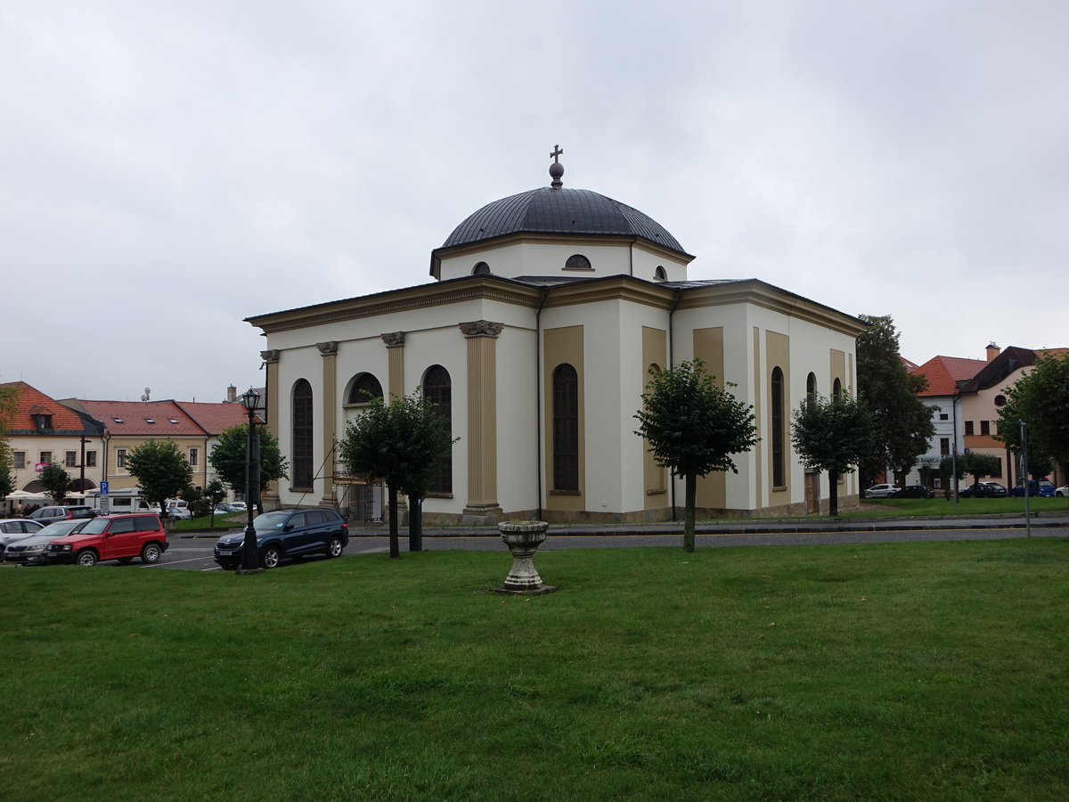 Lecova / Leutschau, klassizistische evangelische Kirche, erbaut von 1825 bis 1837 (01.09.2020)