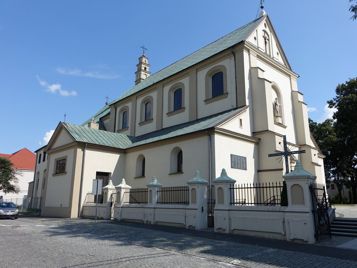 Leczyca / Lentschtz, Pfarrkirche St. Andreas, erbaut ab 1432 (07.08.2021)