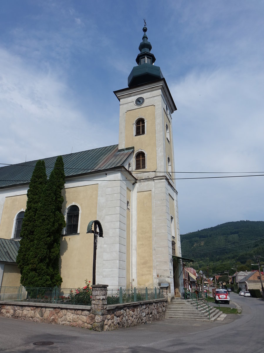 Lednica / Lednitz, barocke St. Johannes Nepomuk Kirche, erbaut 1735 (30.08.2019)