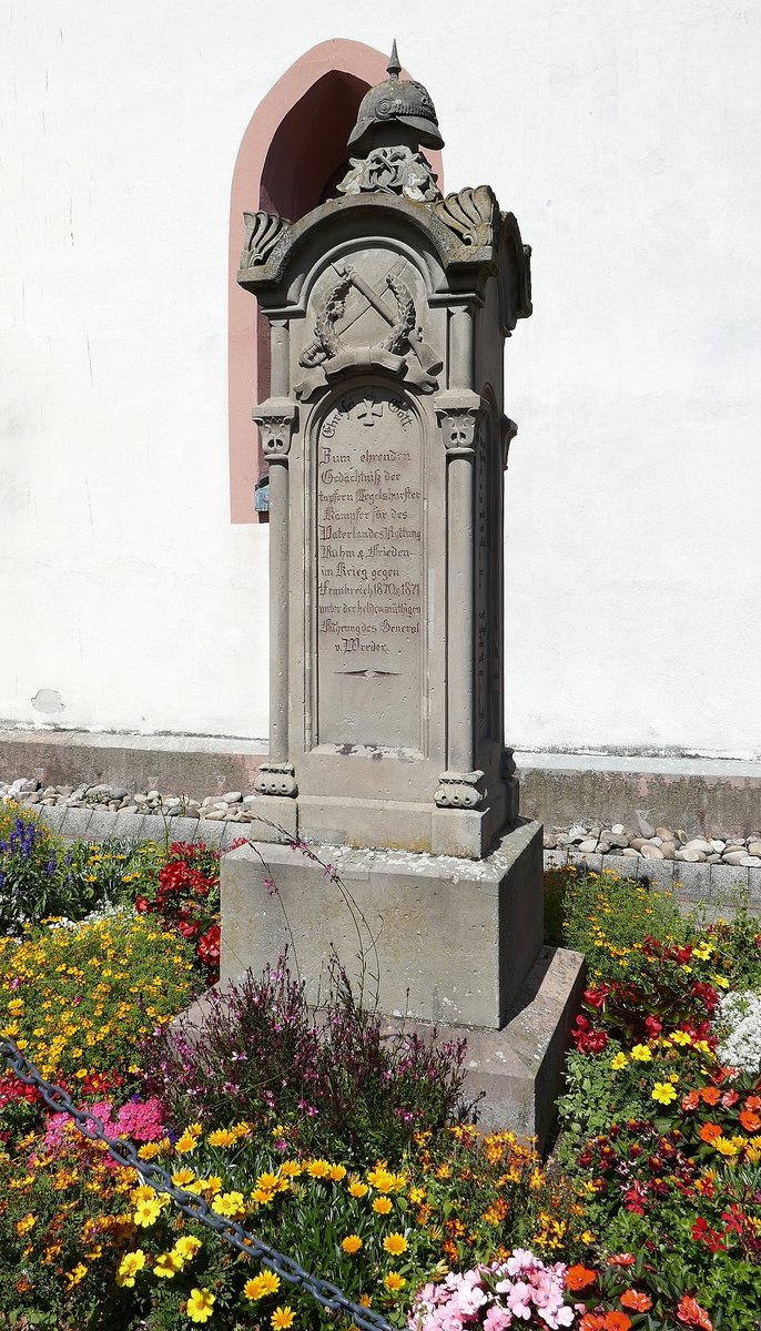 Legelshurst, Denkmal fr die Gefallenen des Krieges 1870-71, Aug.2020
