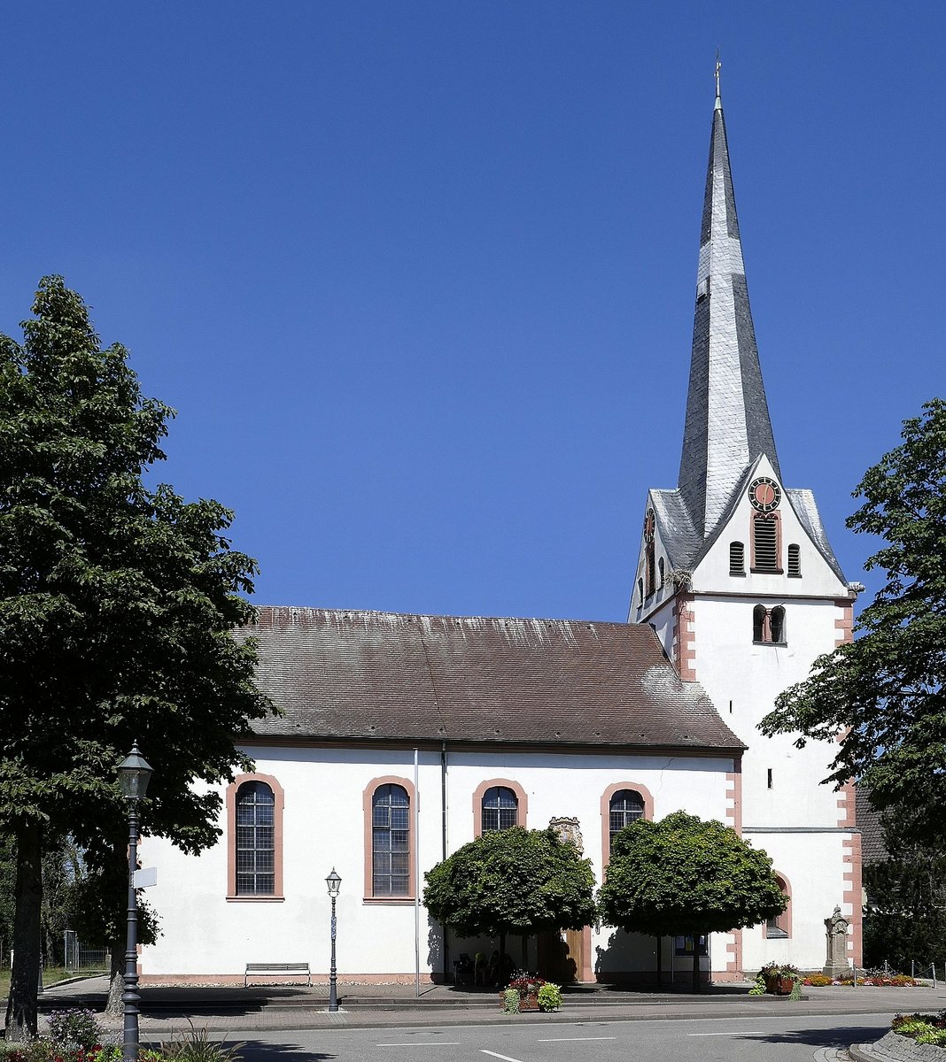 Legelshurst, die evangelische Kirche, Aug.2020